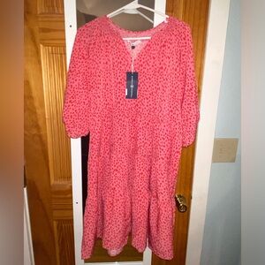 Boutique Michelle McDowell Women’s Dress Size Medium, NWT, coral cheetah print